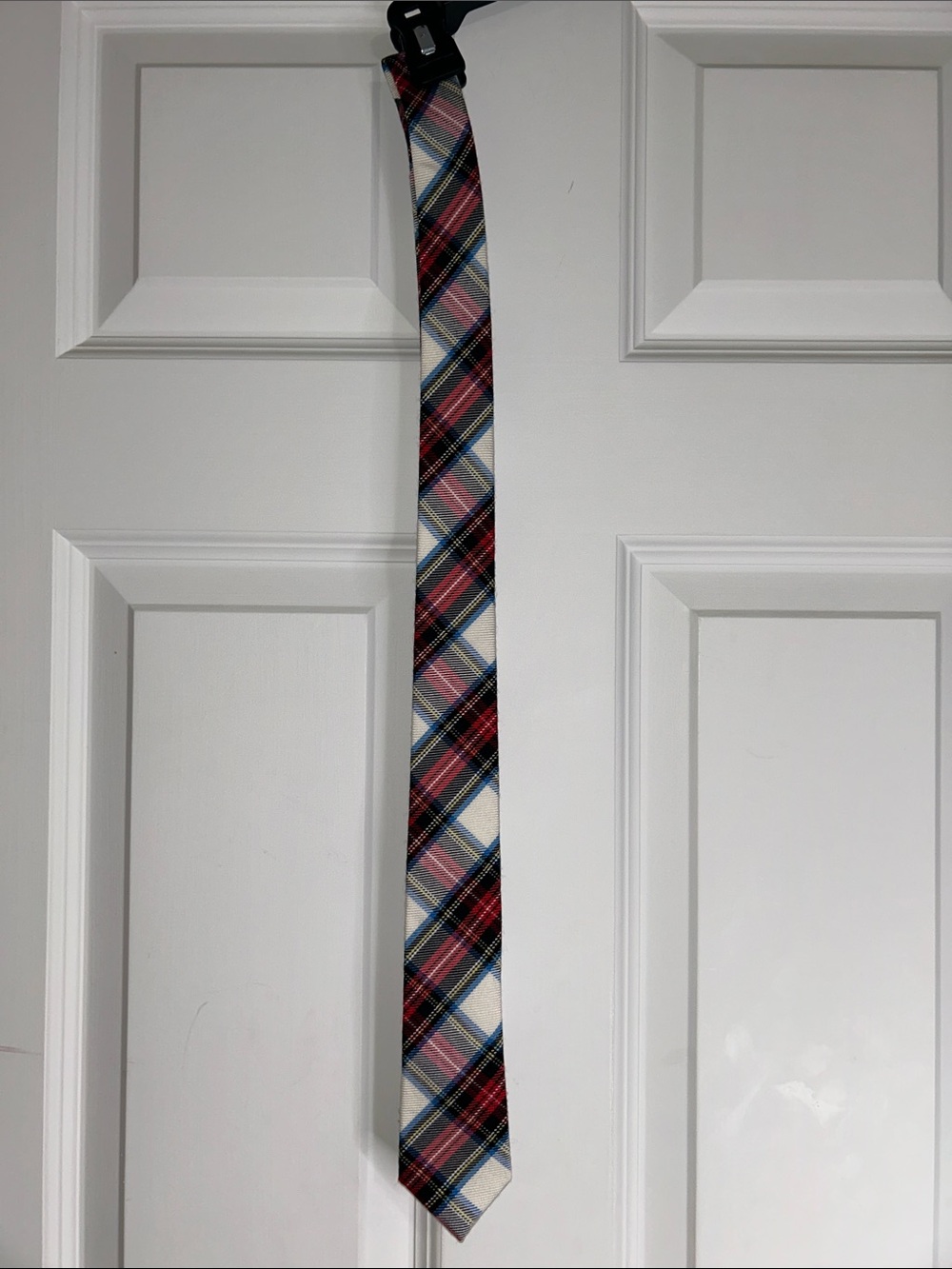 Crewcuts Red, Blue & Cream Plaid  Tie